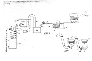 Diagram of Fitzsimmonsâ€™ patented 1953 separation process, Source: Canadian Intellectual Property Office, Patent 493081