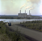 The Wabamun electrical generating power plant as it appeared by the end of the 1960s
