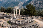 According to ancient Greek mythology, Zeus sent two eagles to fly around the world and meet at its centre. They met at Delphi, which became a cultural and religious center for the entire Greek world. The significance of the sanctuary is apparent in the many functions it served as the site of athletic games, theater performances and poetry readings in addition to the Pythia’s predictions and advice. Source: Fotolia.com