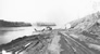 Dock and loading ramp, Alberta Government Oil Sands Project, 1945<br/>Source: University of Alberta Archives, 83-160-40