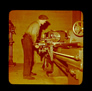 At work in the machine shop, Alberta Government Oil Sands Project, 1949<br/>Source: University of Alberta Archives, 91-137-007