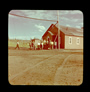 Gathering outside the cook house and dining hall, Alberta Government Oil Sands Project, 1949<br/>Source: University of Alberta Archives, 91-137-039