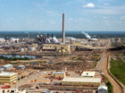 Syncrude’s Mildred Lake plant as it appeared in the late 1970s; after the Winnipeg Agreement was negotiated, construction was completed in 1978. Source: Courtesy of Syncrude Canada Ltd.