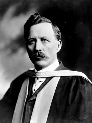 Henry Marshall Tory, the first president of the University of Alberta, was instrumental in founding the Scientific and Industrial Research Council of Alberta, n.d. Source: University of Alberta Archives, 69-152-003