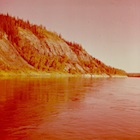 Oil sands deposit along the Athabasca River, 1951
