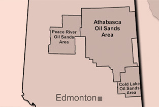 Where are the oil sands?