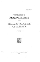 The Alberta Research Council published annual report