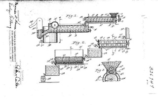Diagram of Fitzsimmons' patented separation process, 1932, Source:	Canadian Intellectual Property Office, Patent 326747