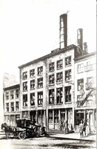A sketch of the Pearl Street Station, sometime between 1882 and 1890 Source: Wikimedia Commons/Public Domain