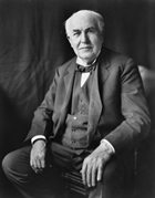 A photographic portrait of Thomas Alva Edison, by Louis Bachrach of Bachrach Studios, ca. 1922 Source: United States Library of Congress/Wikimedia Commons/Public Domain