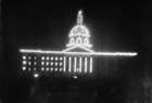 Alberta Legislature Building decorated with lights, 1912 Source: Glenbow Archives, NA-1328-237
