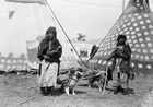 Blood women with dog travois, Fort Macleod, Alberta, 1924 Source: Glenbow Archives, NA-3331-2