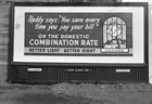 Advertising electricity after World War Two, 1947 Source: Glenbow Archives, NB-55-432