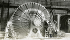 Turbine at Kananaskis Falls dam, 1913 Source: Glenbow Archives, PD-365-1-94