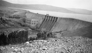 Ghost Hydroelectric Dam, 1935<br/>Source: Glenbow Archives, NA-5663-44