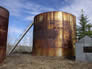 Crude storage tank, Alberta Government Oil Sands Project site, 2001<br/>Source: Historic Resources Management, 01-D0001-78 Crude storage tank