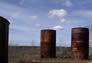 Storage tanks, Alberta Government Oil Sands Project site, 2001<br/>Source: Historic Resources Management, 01-D0001-81 and 82 storage tanks detail