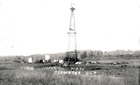 Imperial Redwater No.1, ca. 1948; soon after its discovery of oil at Leduc, Imperial Oil hit a second major find near Redwater, northeast of Edmonton. The underground oil reserves at Redwater were easier to access than those at Leduc, and the field itself was larger.