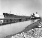 The Imperial Oil tanker <em>Imperial Ottawa</em> launched in 1967 to transport oil, including Alberta oil, all over the world. At one point, it was the largest ship to berth at a Canadian port. The tanker was subsequently renamed <em>Esso Aberdeen</em> (1978) and <em>Petro Aberdeen</em> (1994) before being sold for scrap in Alang, India, in 1997.