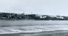 The International Bitumen Company Limited plant (left) and the Alberta Government Oil Sands Project plant (centre) at Bitumount, ca. 1949. Source: Provincial Archives of Alberta, PR1968.0015.27-55 - detail