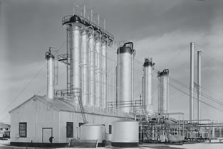 The sulfur plant at the Turner Valley gas plant, 1953