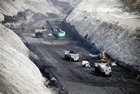 Large-scale surface operations at Highvale Mine near Wabamun Lake, 2008