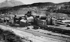 A view of the booming International Coal and Coke Company Ltd. tipple at Coleman after much expansion during the war years of high steam coal demand, 1945