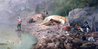 Voyageurs at Dawn by Frances Anne Hopkins, 1871 Source: Wikimedia Commons/Public Domain-Art