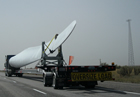 Wind turbine blade in transport, southern Idaho, 2010 Source: Greg Goebel/Wikimedia Commons/CC-BY-SA 2.0