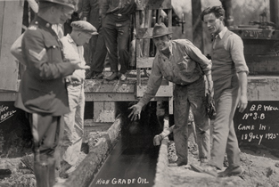 Oil flowing from British Petroleum