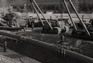 A new pipeline is installed