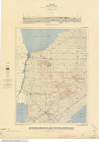 By 1919, the Lambton County oil fields had been much better defined. This Geological Survey of Canada map from 1919 shows the known extent of the oil fields. The accompanying cross-section shows the depth and geological formation where the oil reserves were found.