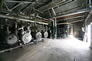Lean oil coolers in the lean oil pump house, ca. 2010 <br />Source: Alberta Culture and Tourism