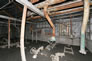 Interior of the water pump house, ca. 2010; the pumps were removed after a new pump house—since demolished—was constructed in the 1970s. <br />Source: Alberta Culture and Tourism