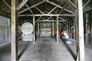 Interior of the carpentry shop, the only remaining early building using wood as a structural component, ca. 2010 <br />Source: Alberta Culture and Tourism