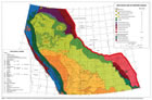 Alberta belongs to a geological region known as the Western Canadian Sedimentary Basin. This large basin stretches roughly north to south from the Mackenzie River delta to the Canada-United States boundary, and from east to west from Lake Winnipeg to the Rocky Mountains. It includes almost all of Alberta and the North-West Territories, northeastern British Columbia, southern Saskatchewan and southwestern Manitoba and contains oil- and gas-bearing formations deep in the Earth’s crust. <br />Source: Alberta Geological Survey. <em>Geological Atlas of the Western Canada Sedimentary Basin</em>, http://www.ags.gov.ab.ca/publications/wcsb_atlas/a_ch01/ch_01.html