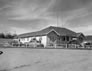 The off-site Royalite field office was very close to the plant, ca. 1942. <br />Source: Glenbow Archives, IP-14a-762
