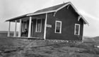 The Calgary Petroleum Products office, Turner Valley, Alberta, ca. 1914-1917; although the discovery of oil and gas at Turner Valley vaulted the company into the media limelight, it was a small operation and did not have the finances to survive the disastrous explosion and fire of October 20, 1920. <br />Source: Glenbow Archives, NA-5262-46