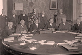 Signing the natural resources transfer agreement