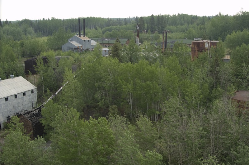 Bitumount was abandoned in the late 1950s and became overgrown.