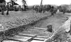 The mass burial of Hillcrest explosion victims