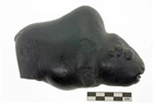 Most of the effigies depict bison, usually cows, with tongues out, indicating either running or being in labour. The specimens have all suffered damage from ploughing but are still remarkable and faithful reproductions of bison in anatomical accuracy.
						
