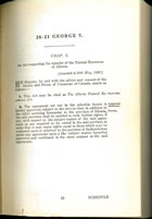 Perhaps the greatest accomplishment of the United Farmers of Alberta government was the long-sought agreement that gave the province control of its natural resources and secured its petroleum-rich future. Source: An Act respecting the transfer of the Natural Resources of Alberta, SC 1930, c. 3