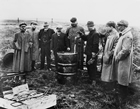 Group at Dingman Discovery Well, Turner Valley, Alberta, 1914. Source: Glenbow Archives, NA-2335-4