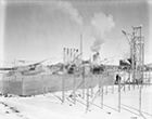 Jumping Pound’s open-style processing plant, 1952. Source: Provincial Archives of Alberta, P3002