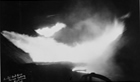 Hell’s Half Acre flare, n.d.; initially considered a nuisance product, natural gas was flared, or burned, in a ravine that became nicknamed Hell’s Half Acre in honour of the eerie eternal fires. Source: Glenbow Archives, NA-5290-7