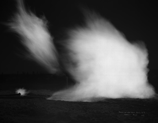 Burning Gas at Royalite No. 4, Hell’s Half Acre, Turner Valley, Alberta, 1924<br/> Source: Glenbow Archives, ND-8-430