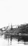 Pump house (white building at centre) that distributed products of the International Bitumen Company refinery to storage, ca. 1937<br/>Source: University of Alberta Archives, 83-160-75