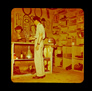 Inside the warehouse building, Alberta Government Oil Sands Project, 1949<br/>Source: University of Alberta Archives, 91-137-006