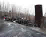 Storage tank at the end of the International Bitumen Company separation plant, 1999<br/>Source: Historic Resources Management, 99110912